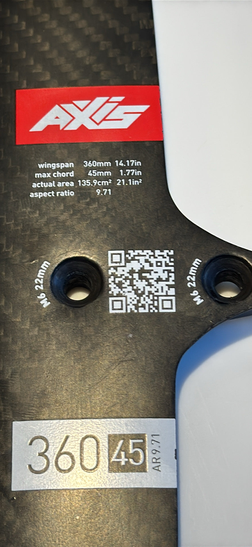 Axis Skinny Rear Stabiliser Wing 360/45 USED